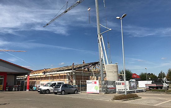 Neubau Fachmarkt-Erweiterung, Langenau